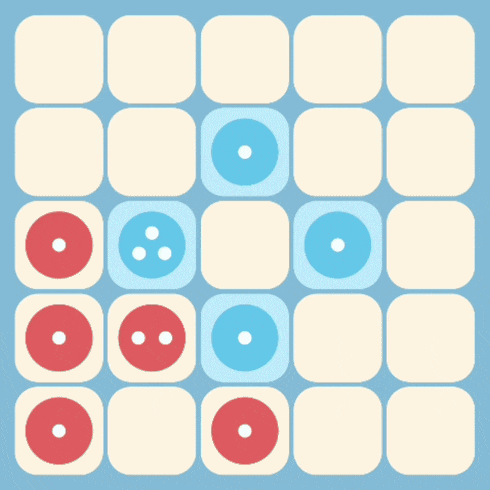 Capturing opponent cells